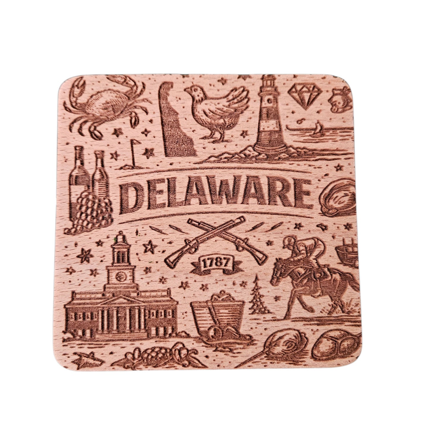 Delaware Coaster Design - Glowforge