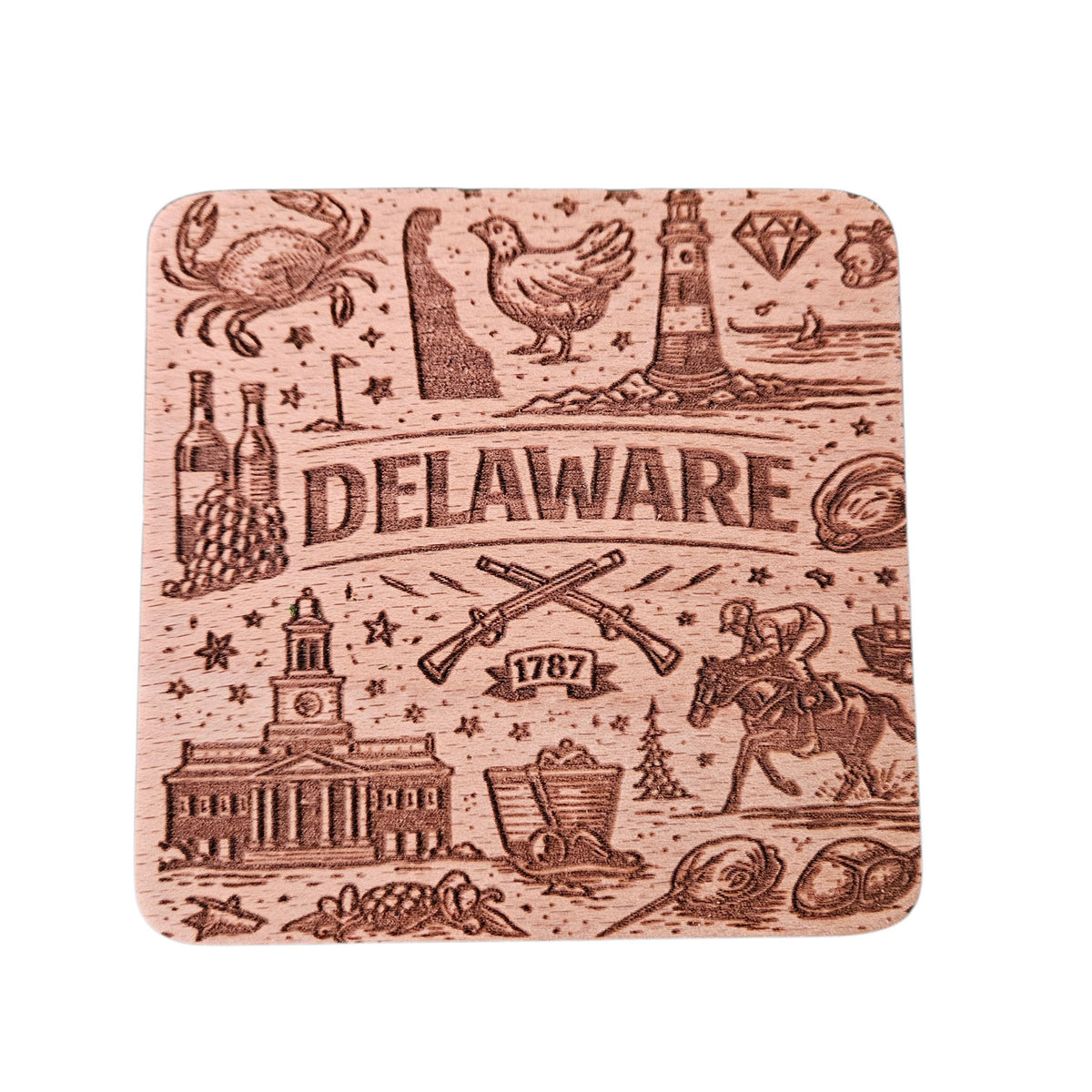 Delaware Coaster Design - Glowforge