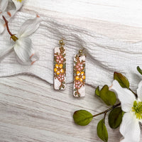 Delicate Floral Bar Earrings - Glowforge