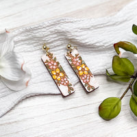 Delicate Floral Bar Earrings - Glowforge