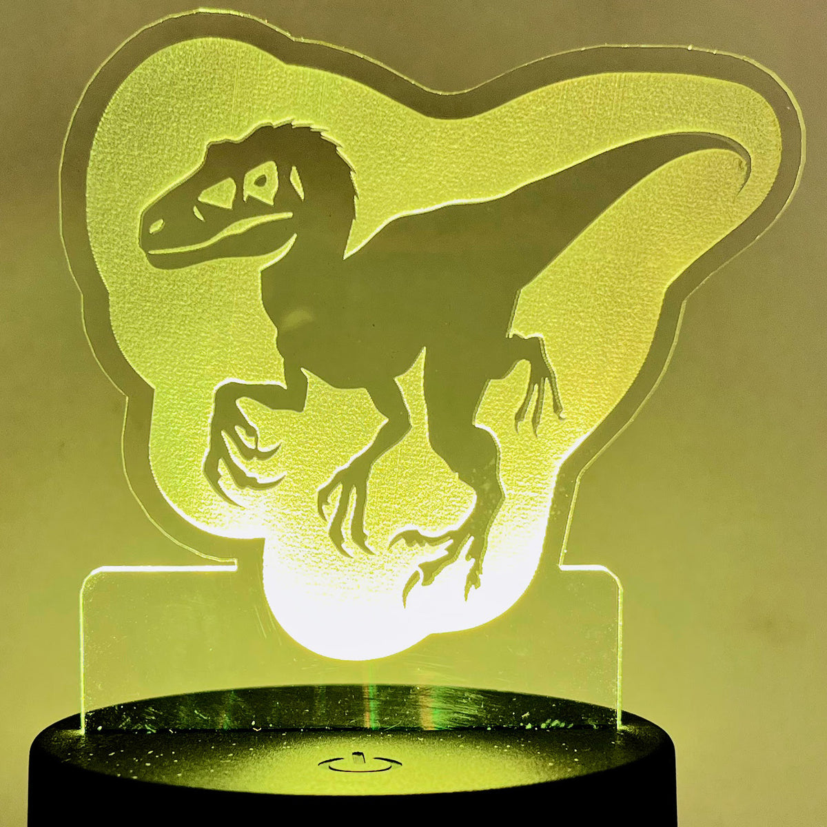 Dinosaur LED Nightlight Insert - Raptor (Velociraptor) – Glowforge Shop