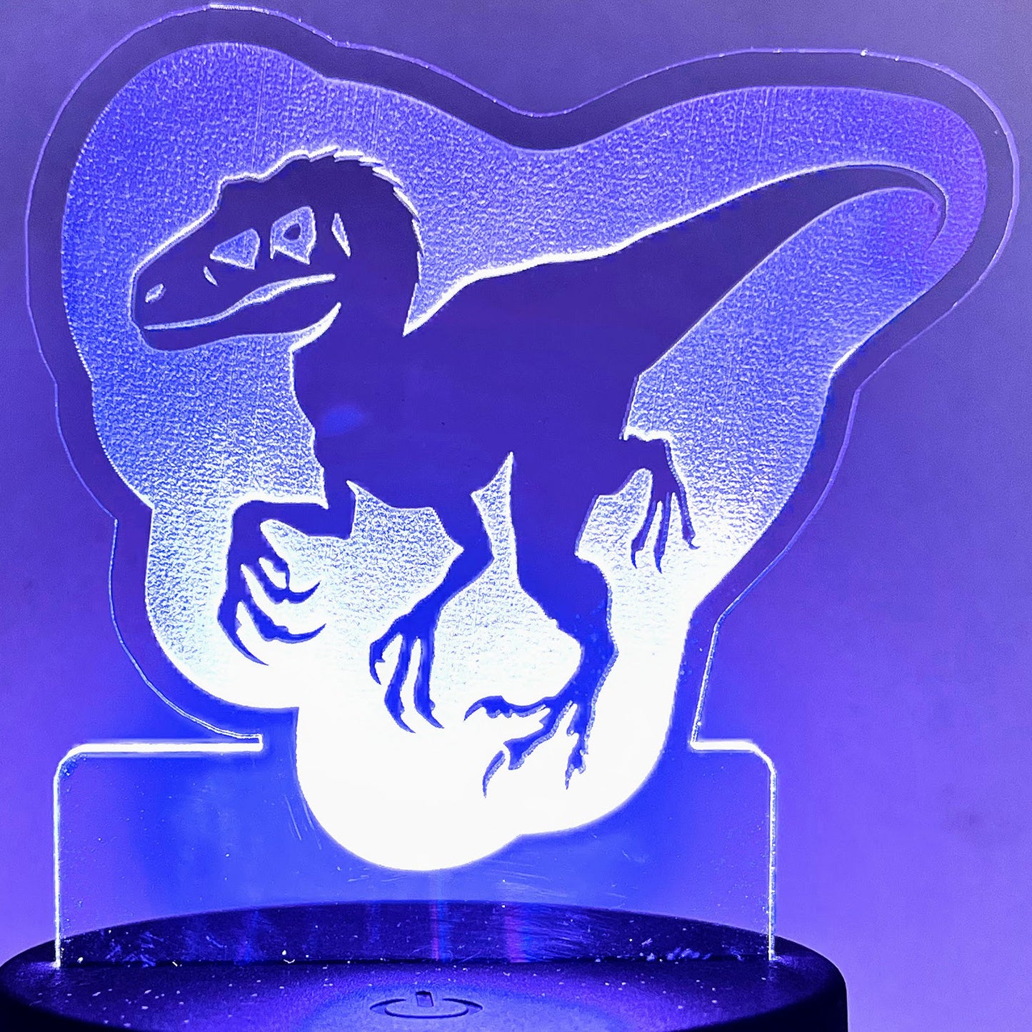 Dinosaur LED Nightlight Insert - Raptor (Velociraptor) – Glowforge Shop
