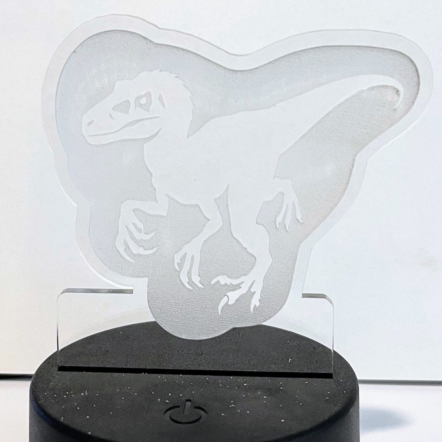 Dinosaur LED Nightlight Insert - Raptor (Velociraptor) – Glowforge Shop