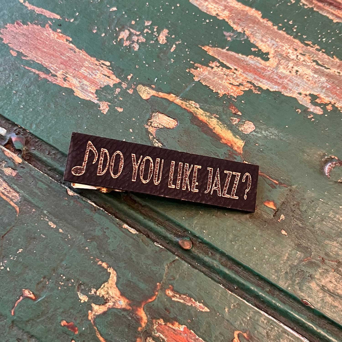 Do you like Jazz? Leather Barrette - Glowforge