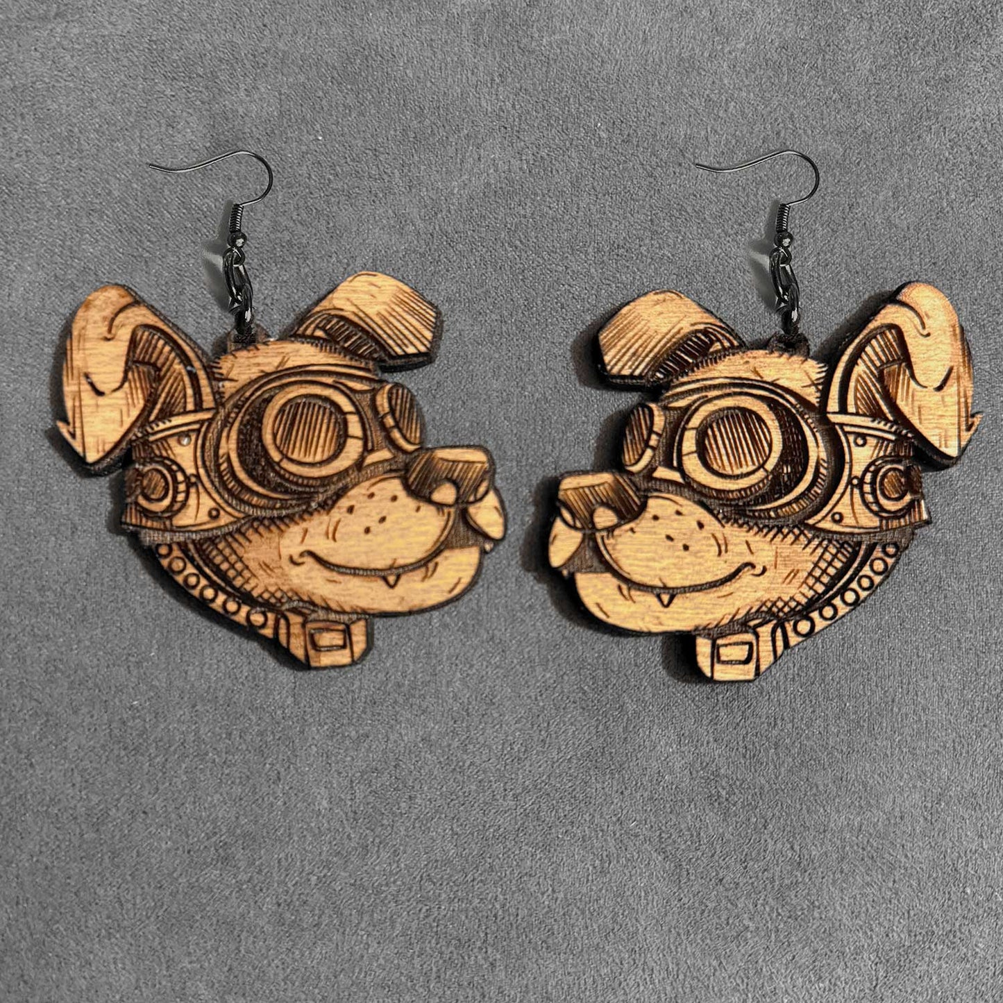 Dog Pilot Earrings & Charms - Glowforge