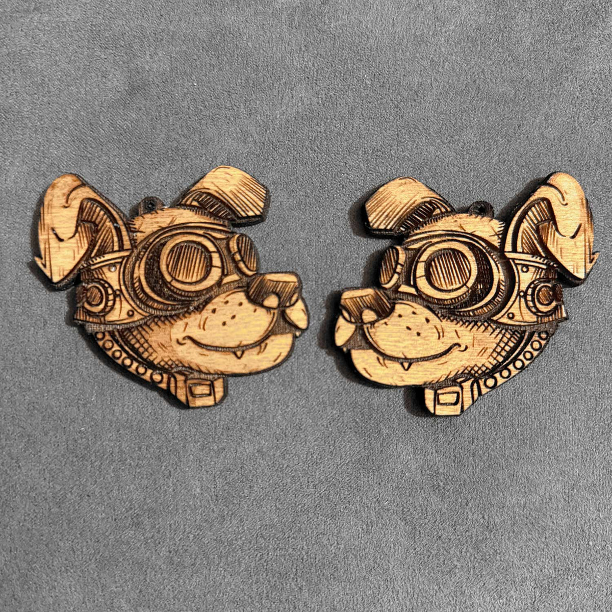 Dog Pilot Earrings & Charms - Glowforge