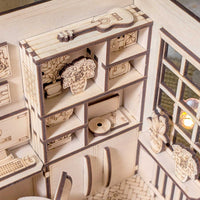 Dollhouse Bedroom Book Nook - Miniature Diorama with Furniture - Glowforge