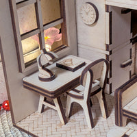 Dollhouse Room Book Nook - DIY Miniature Diorama for Bookshelf Display - Glowforge