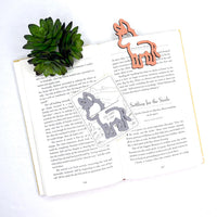 Donkey Bookmark with Card Backer - Paperclip - Snack Bag Closure - Glowforge