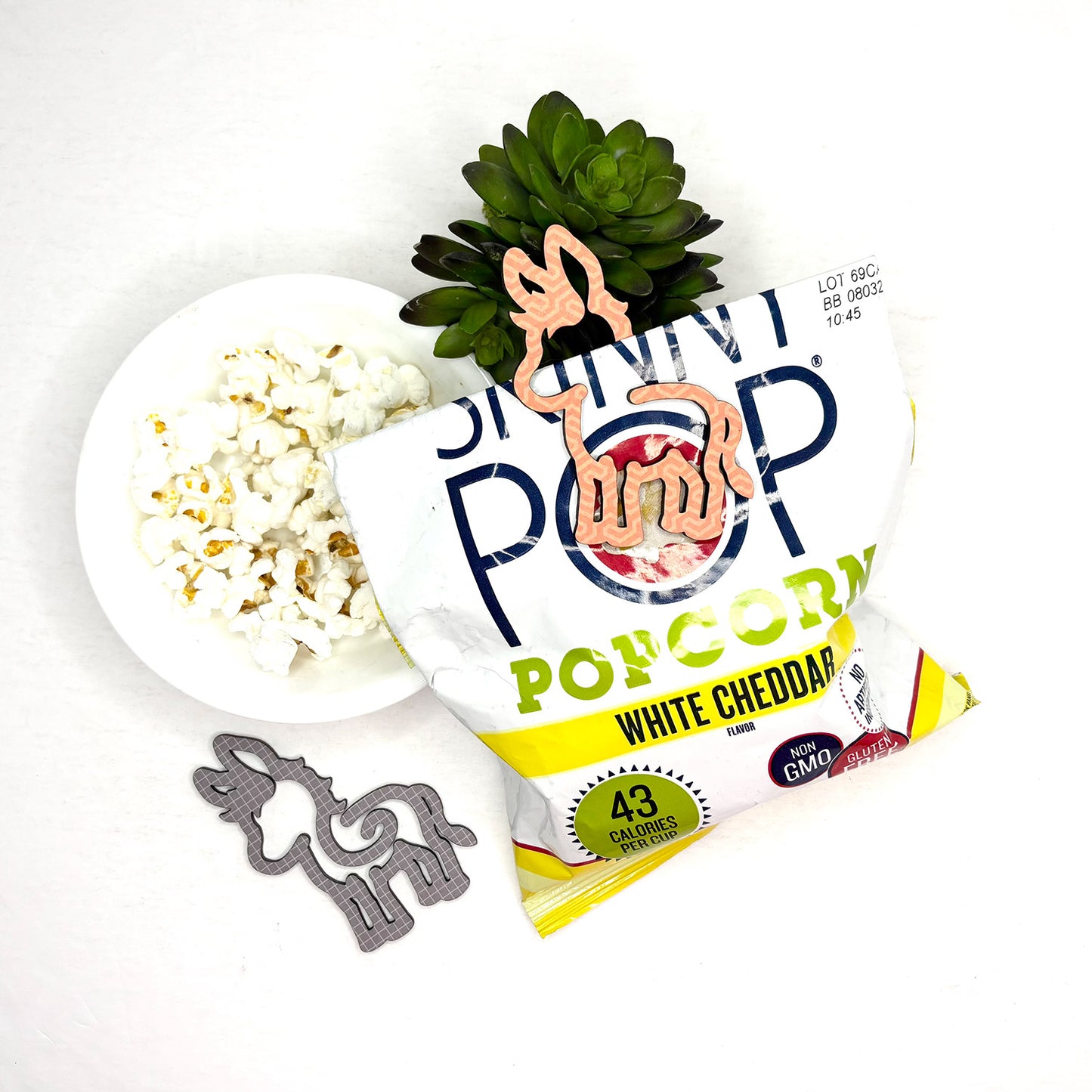 Donkey Bookmark with Card Backer - Paperclip - Snack Bag Closure - Glowforge