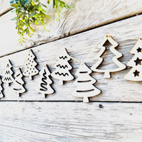 Doodle Christmas Tree Garland (Set of 10) - Glowforge