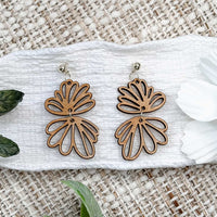 Double Flower Dangle Earrings Set - Glowforge