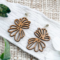Double Flower Dangle Earrings Set - Glowforge