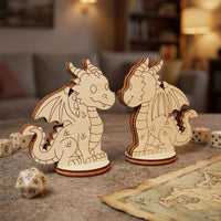 Dragon Tabletop Figurine – Fantasy Monster Miniature, RPG Character - Glowforge