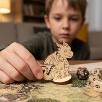 Dragon Tabletop Figurine – Fantasy Monster Miniature, RPG Character - Glowforge