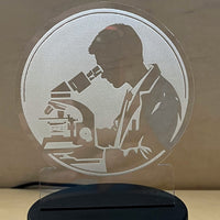 Dreams Come True LED Nightlight Insert - Male Scientist - Glowforge