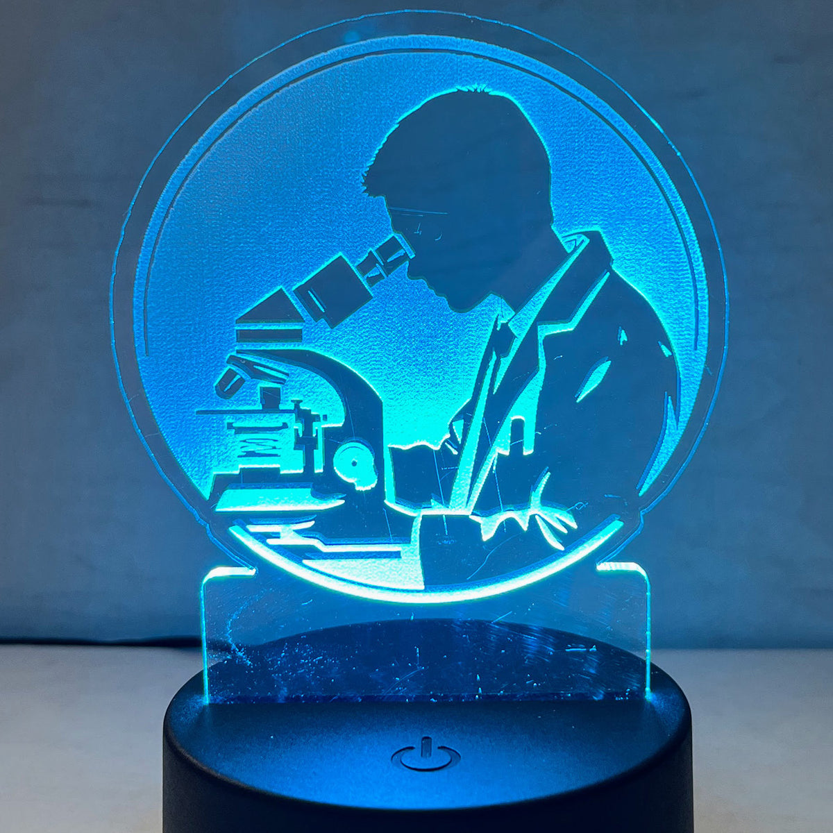 Dreams Come True LED Nightlight Insert - Male Scientist - Glowforge