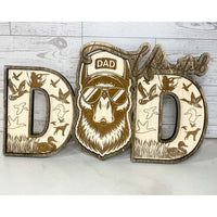 Duck DAD Shelf Sitter - Father's Day Sign - Glowforge