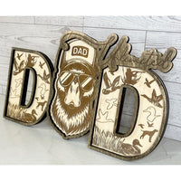 Duck DAD Shelf Sitter - Father's Day Sign - Glowforge