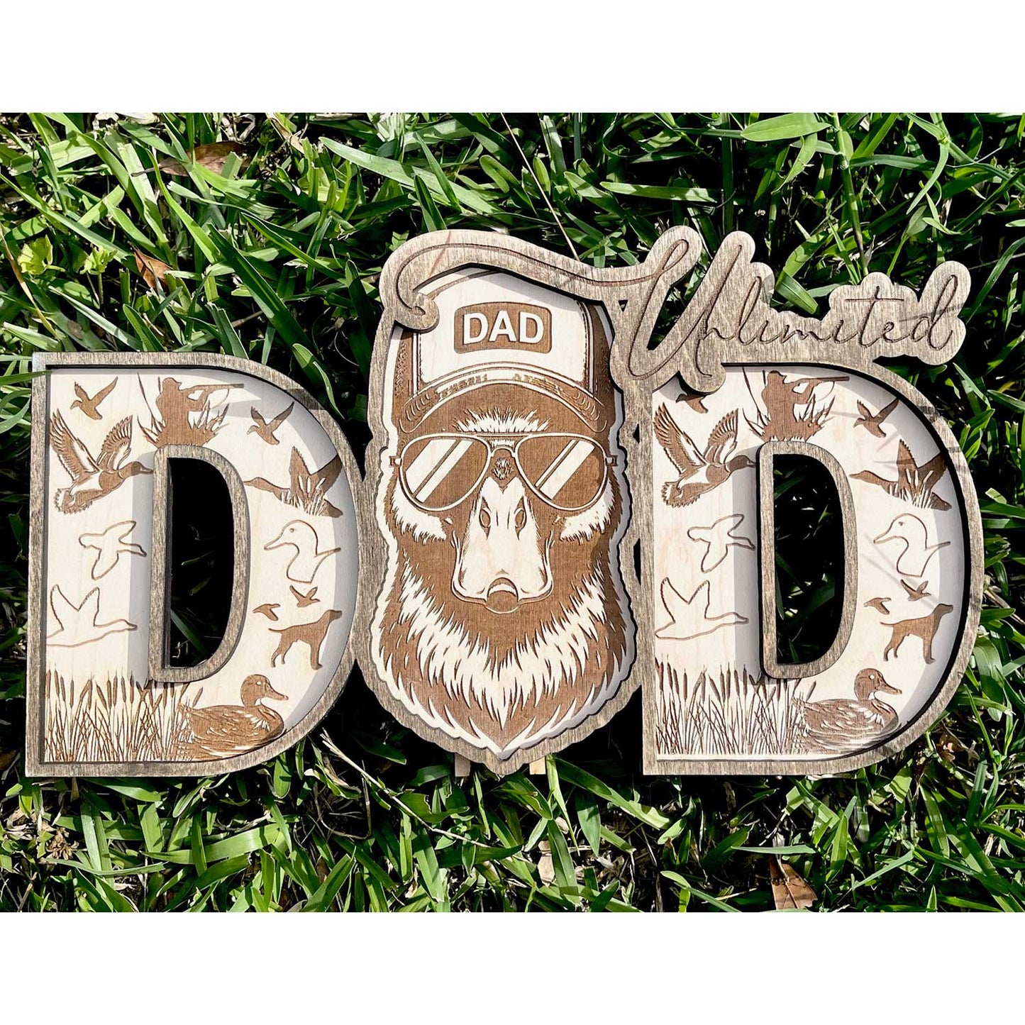Duck DAD Shelf Sitter - Father's Day Sign - Glowforge