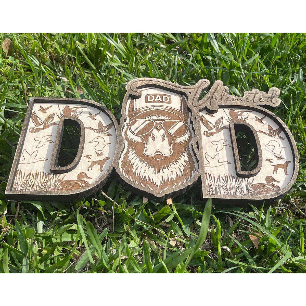 Duck DAD Shelf Sitter - Father's Day Sign - Glowforge