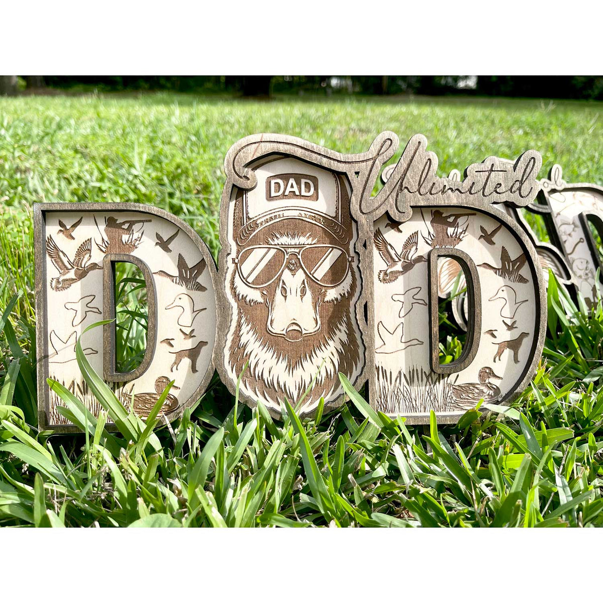 Duck DAD Shelf Sitter - Father's Day Sign - Glowforge