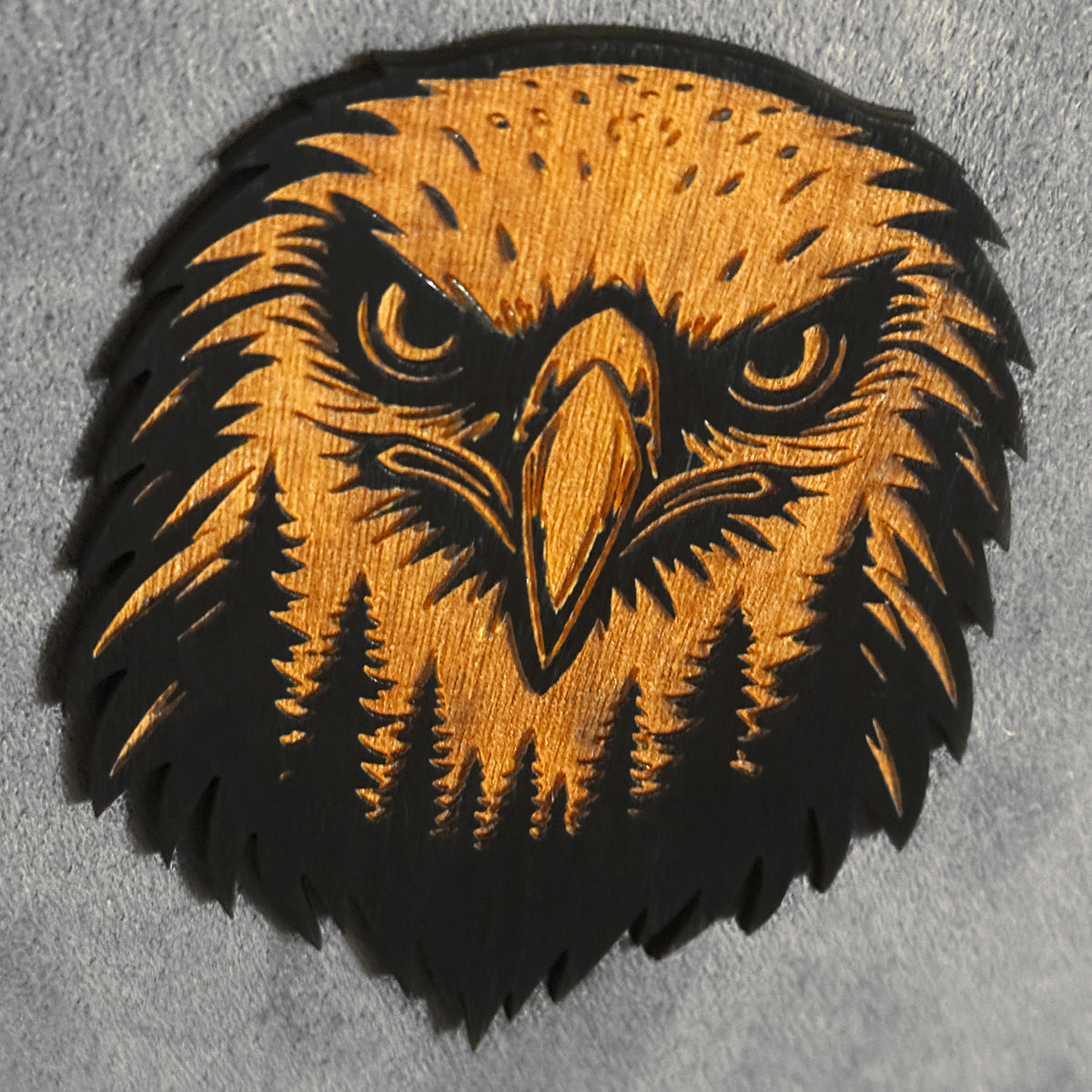 Eagle Head Forest Art - Glowforge
