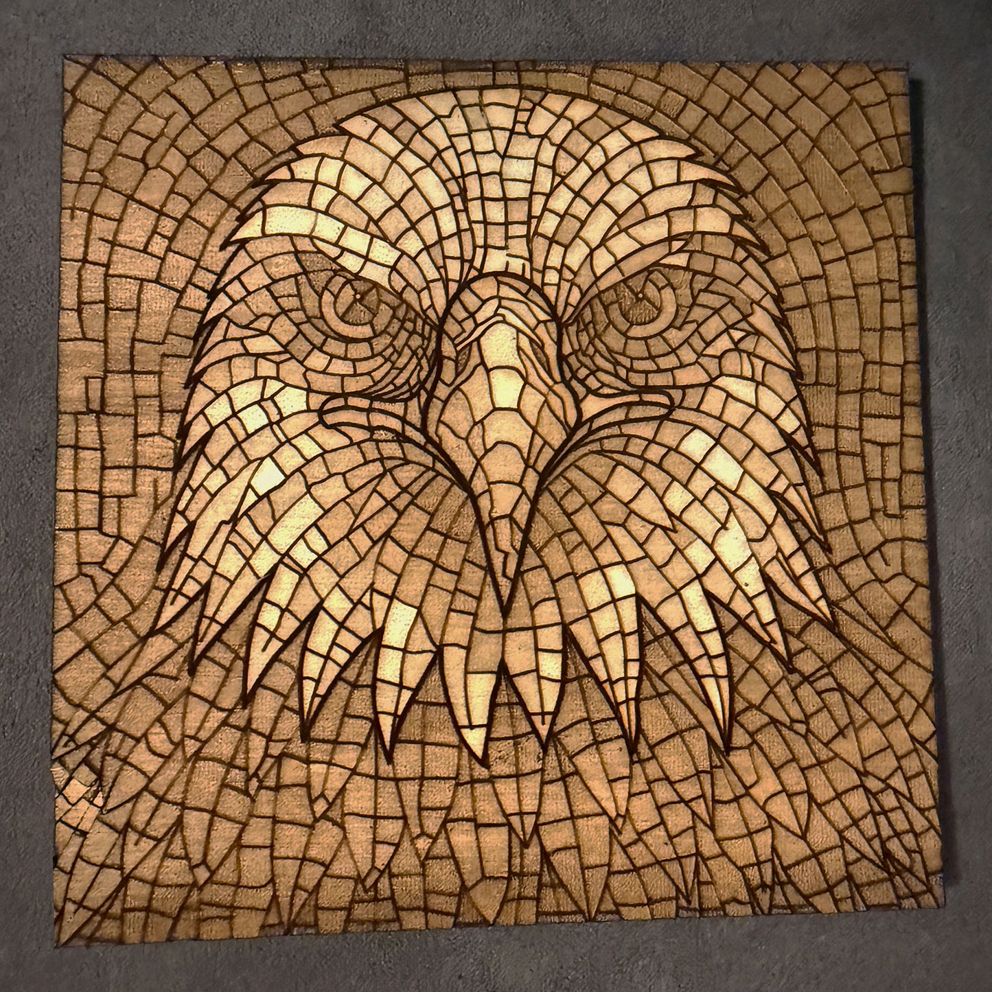 Eagle Wood Mosaic Art - Glowforge