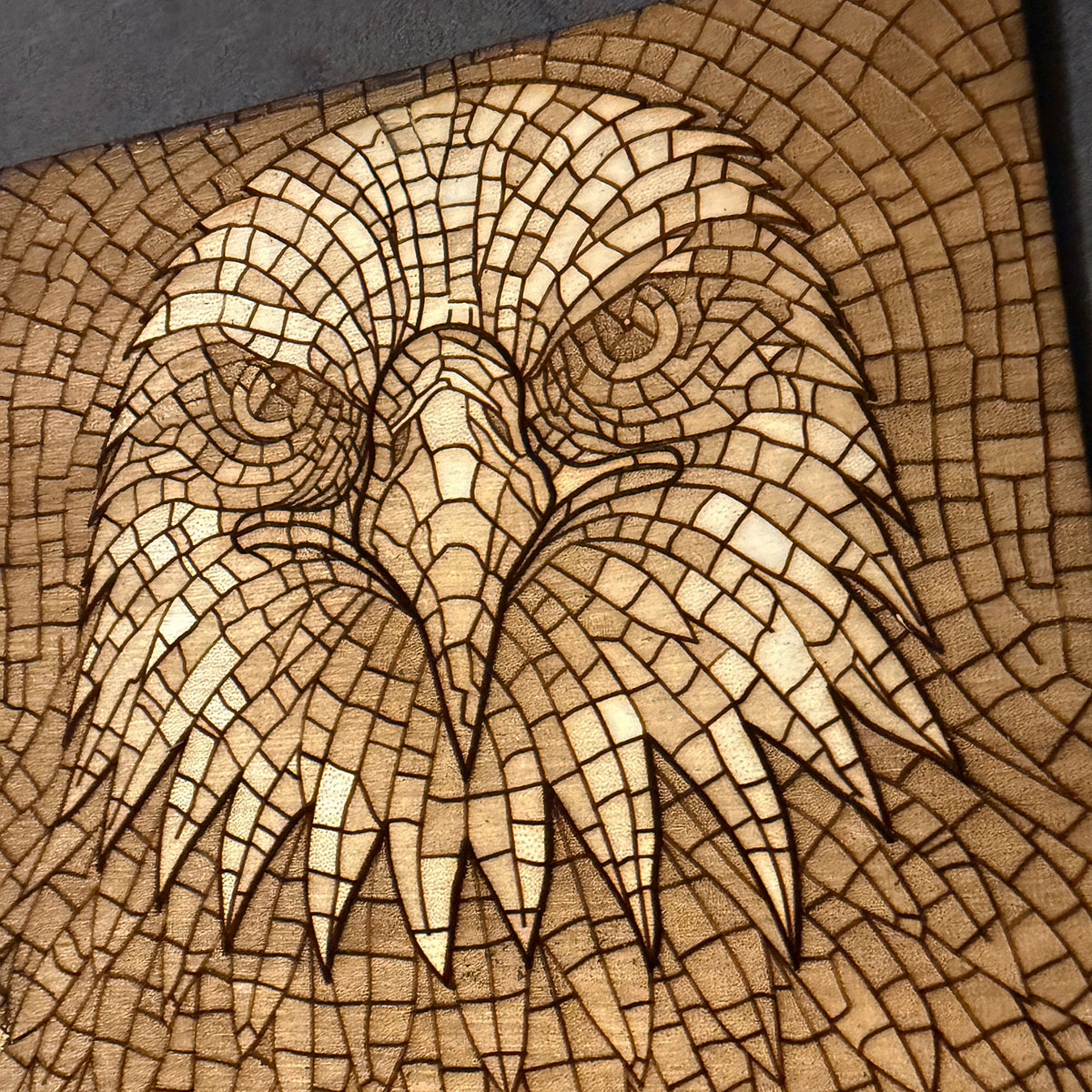 Eagle Wood Mosaic Art - Glowforge
