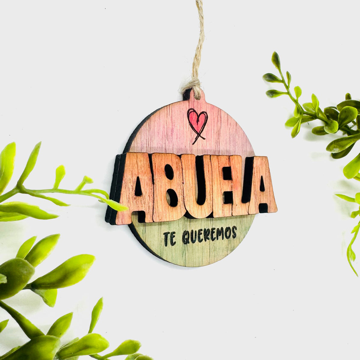 Editable ABUELA Layered Charm - Glowforge