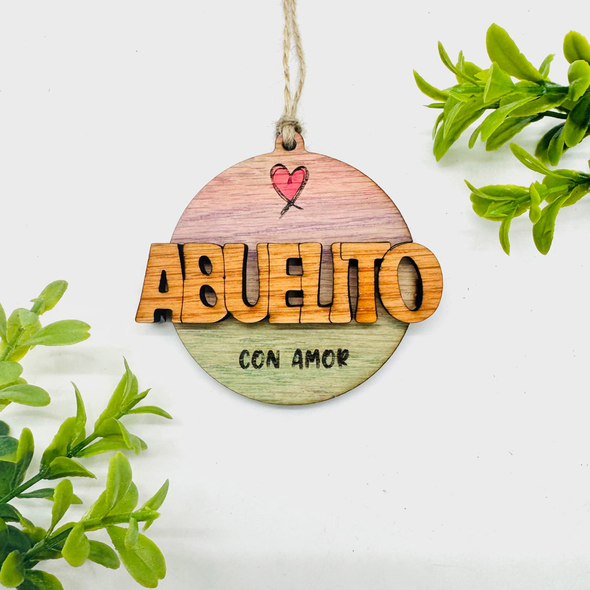 Editable ABUELITO Layered Charm - Glowforge