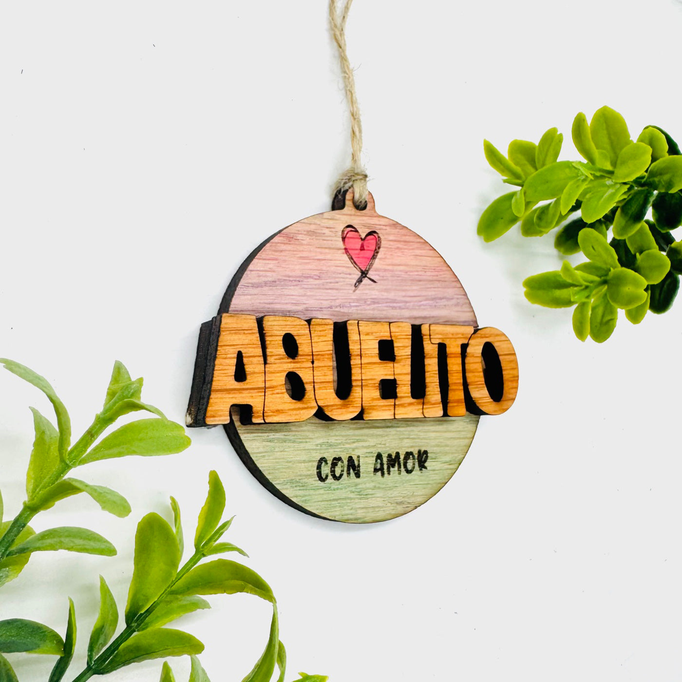 Editable ABUELITO Layered Charm - Glowforge