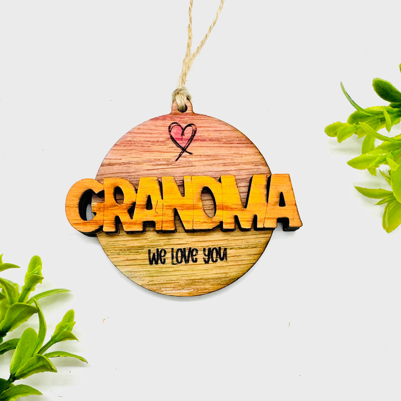Editable GRANDMA Layered Charm - Glowforge