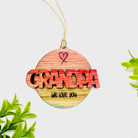 Editable GRANDPA Layered Charm - Glowforge