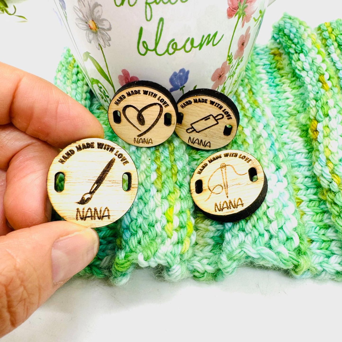 Editable Hand Made With Love Tags (Set of 4) - Glowforge