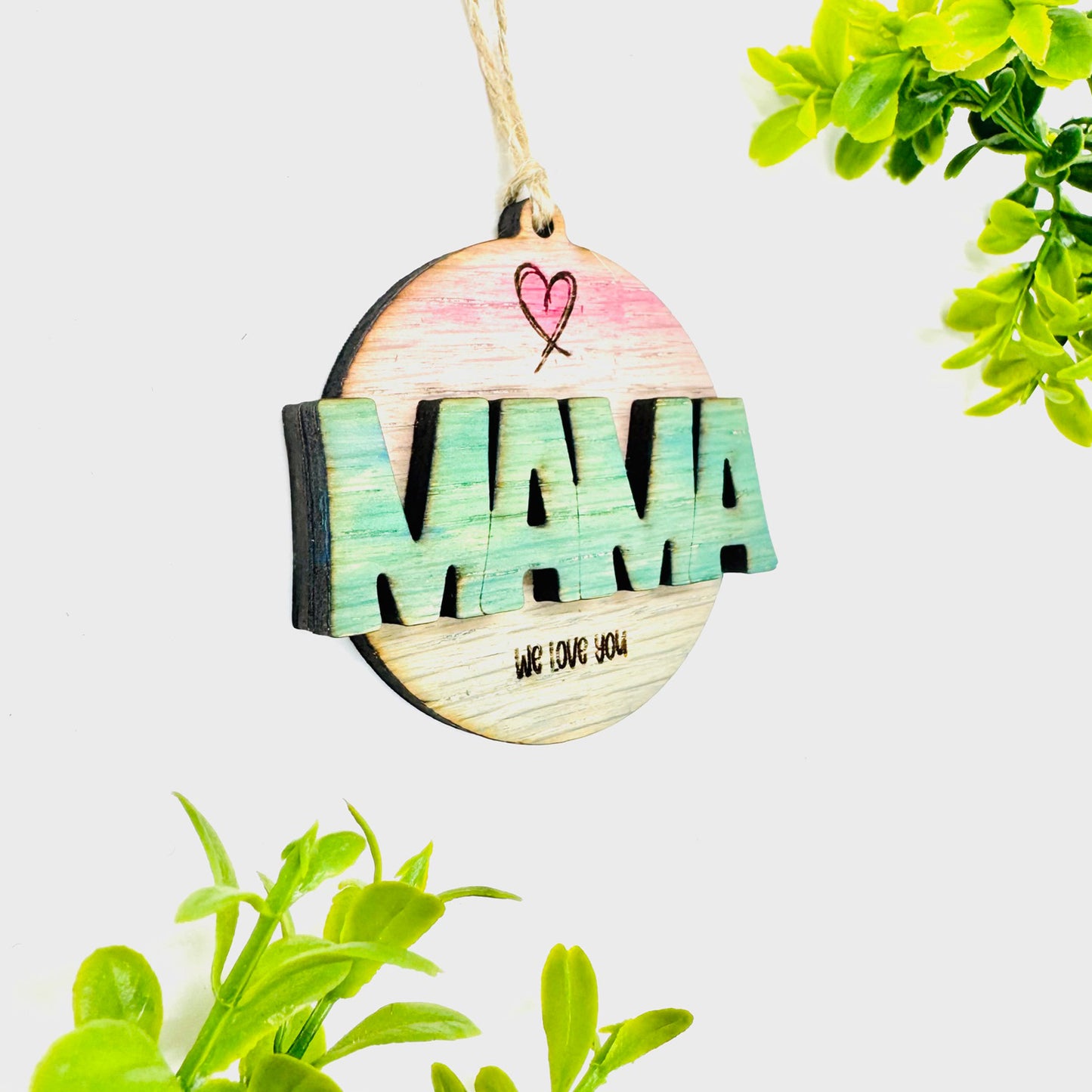 Editable MAMA Layered Charm - Glowforge
