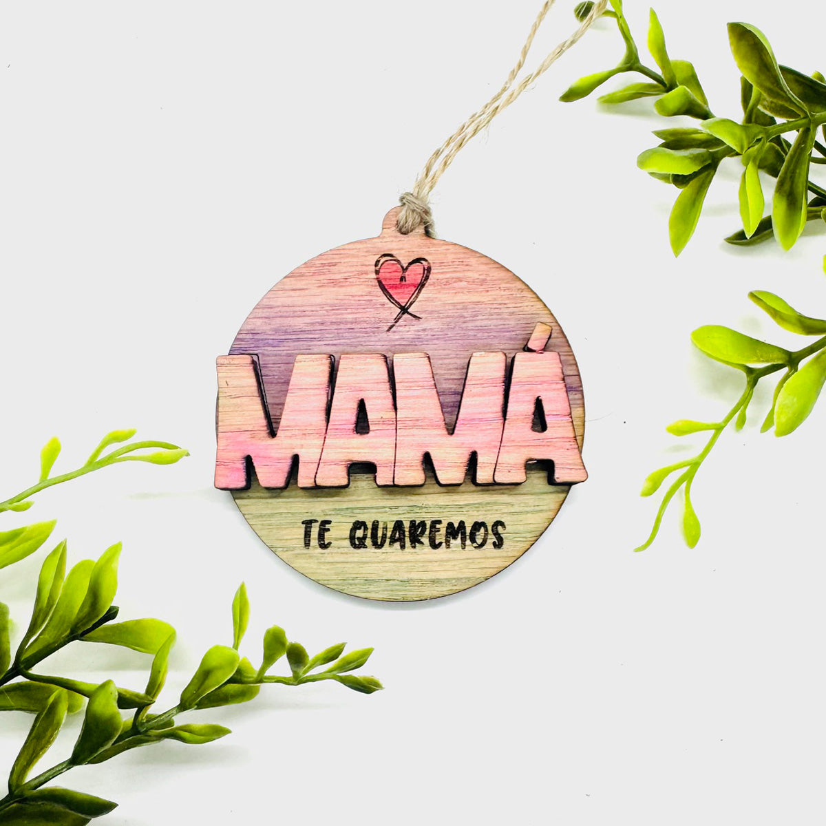 Editable MAMÁ Layered Charm - Glowforge