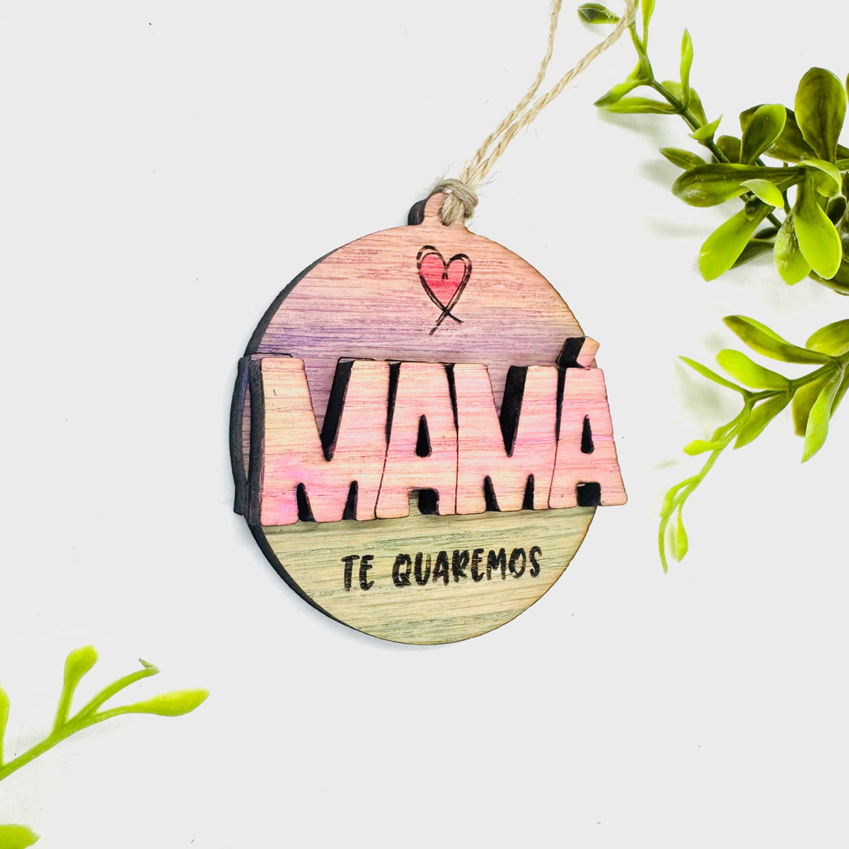Editable MAMÁ Layered Charm - Glowforge