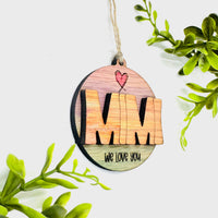 Editable MIMI Layered Charm - Glowforge