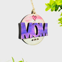 Editable MOM Layered Charm - Glowforge