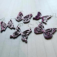 Elegant Butterfly Wing Earrings (Set of 5) - Glowforge