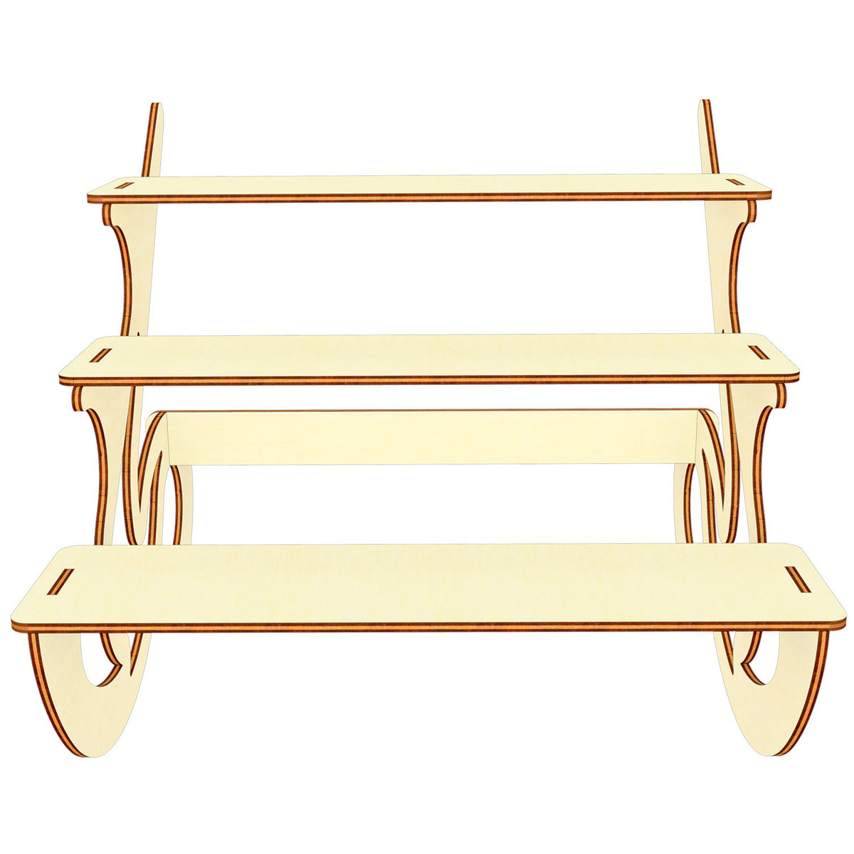 Elegant Display Stand With Three Tiers For Small Stuffs Glowforge Shop Elegant display stand with three tiers for small stuffs glowforge shop
