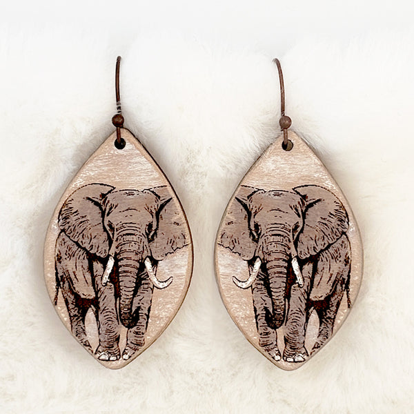 Elephant Animal Dangle Earrings – Glowforge Shop