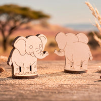 Elephant Toy - Zoo & Safari Animal Figure for Play & Painting - Glowforge