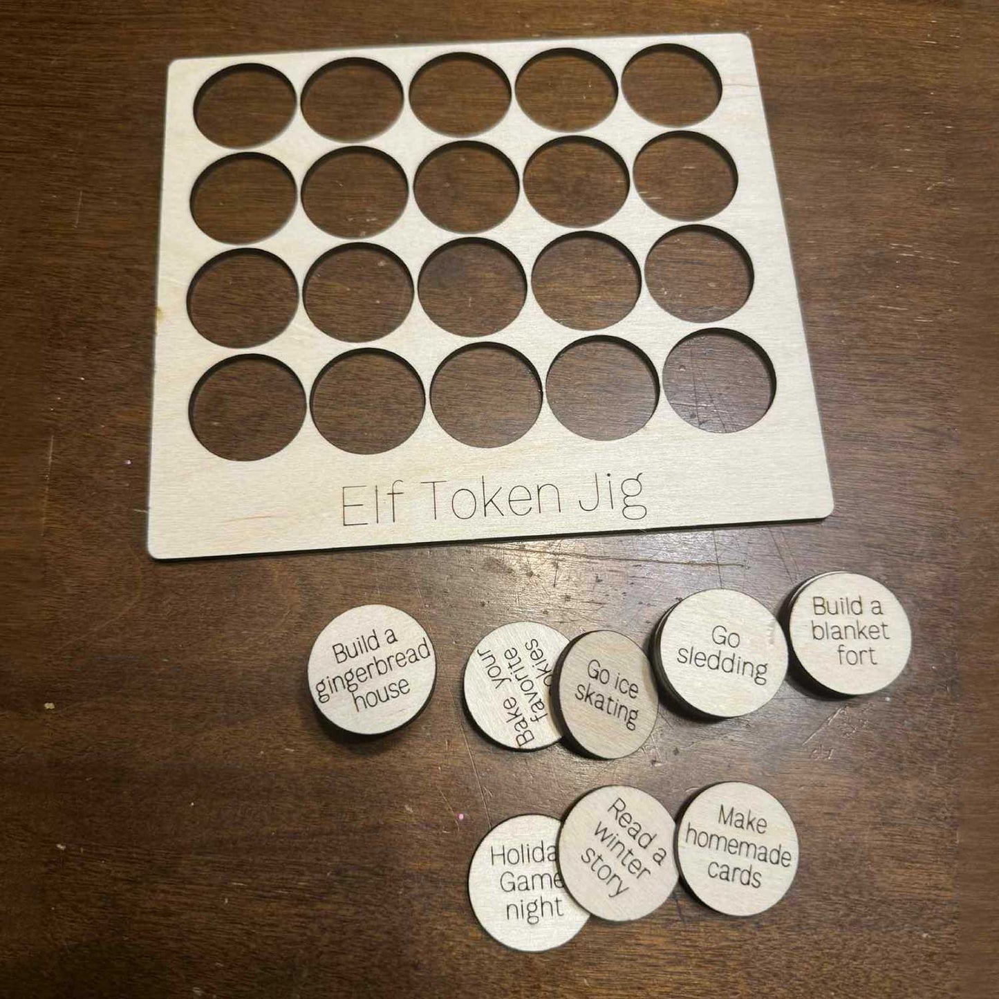 Elf Activity Tokens - Glowforge