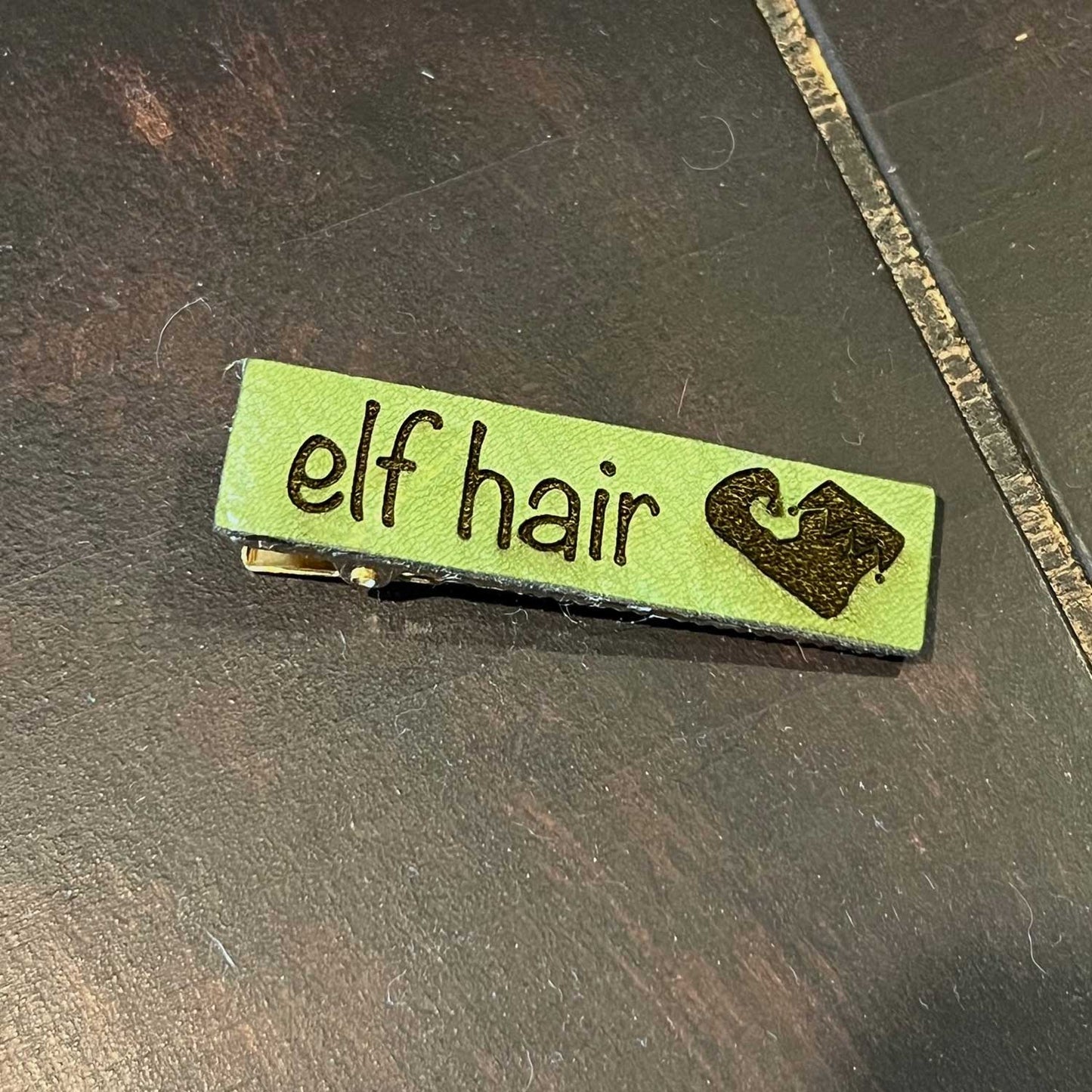 Elf Hair Leather Barrette - Glowforge