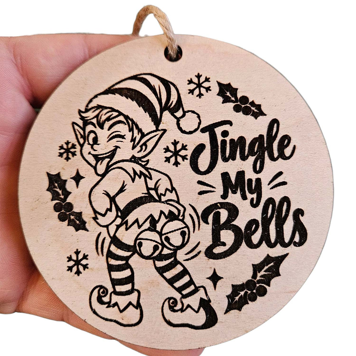 Elf Jingle My Bells Ornament - Glowforge