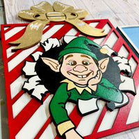 Elf Present Christmas Decor - Glowforge