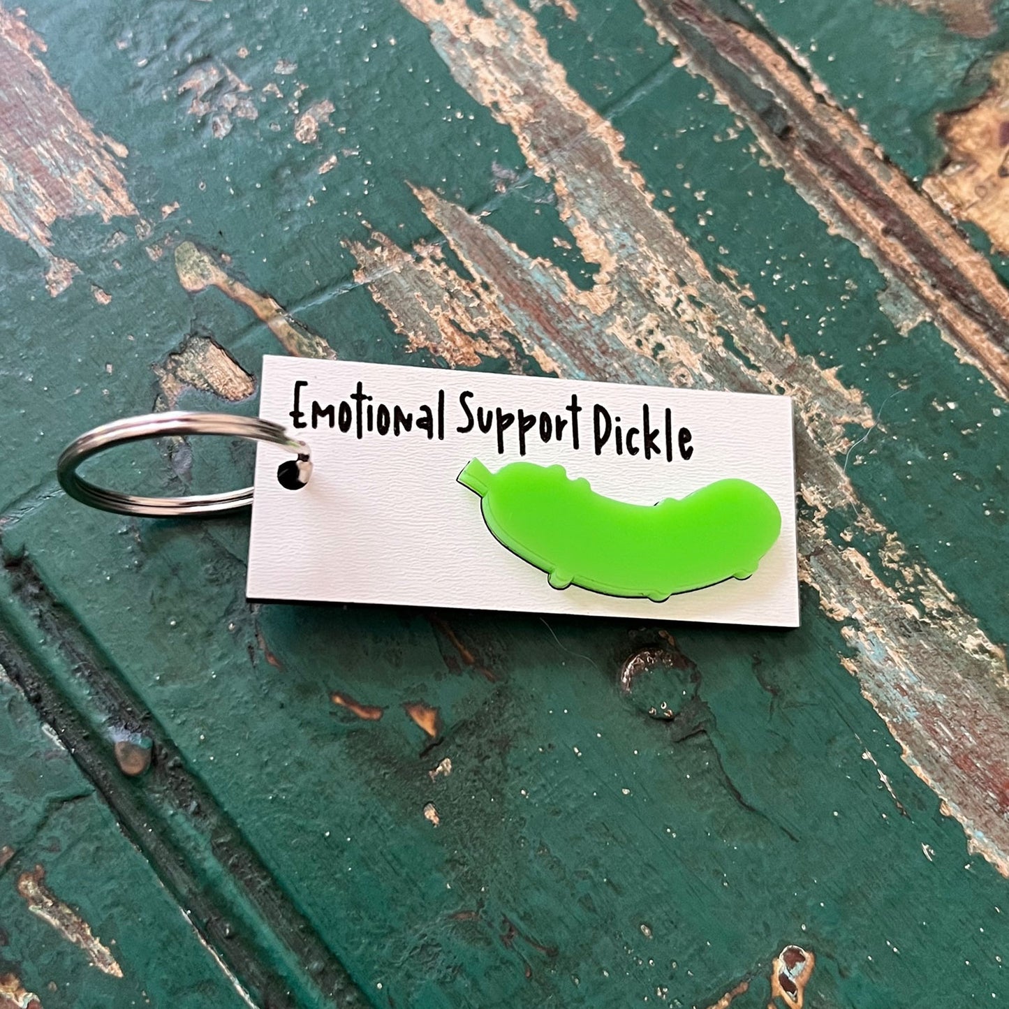 Emotional Support Pickle Keychain - Glowforge