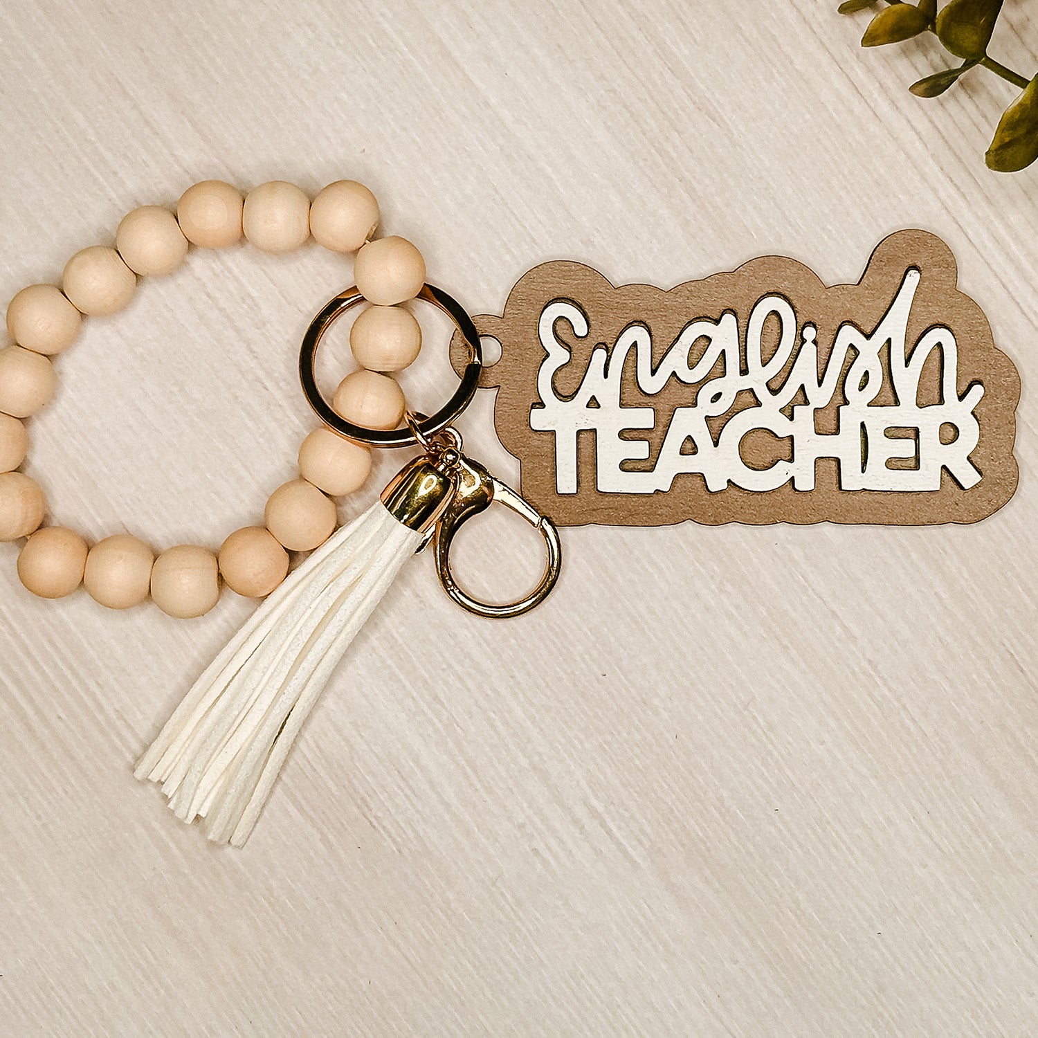 English Teacher Layered Keychain – Glowforge Shop